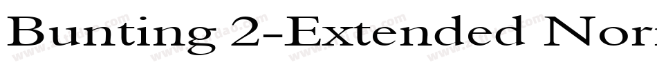 Bunting 2-Extended Normal字体转换